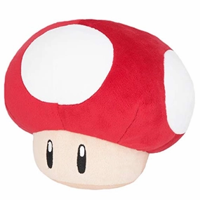 Mystery Drop Series Random Character Grab "Super Mario" ALL STAR COLLECTION Plush AC60 Super Mushroom (S Size)