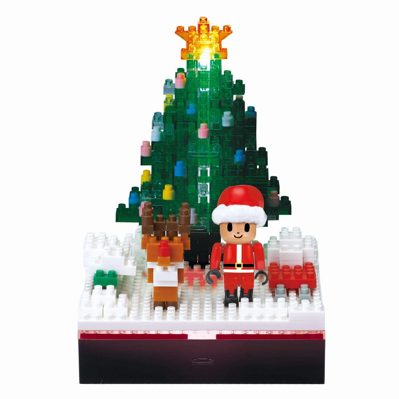 Resolution Phase Construction Set Nano Block Christmas Optical Fiber LED Tree NBH168