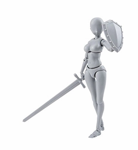 S.H.Figuarts Body-chan -Kentaro Yabuki- Edition DX SET Gray Color Ver. Miniature Collectible Fantasy Display