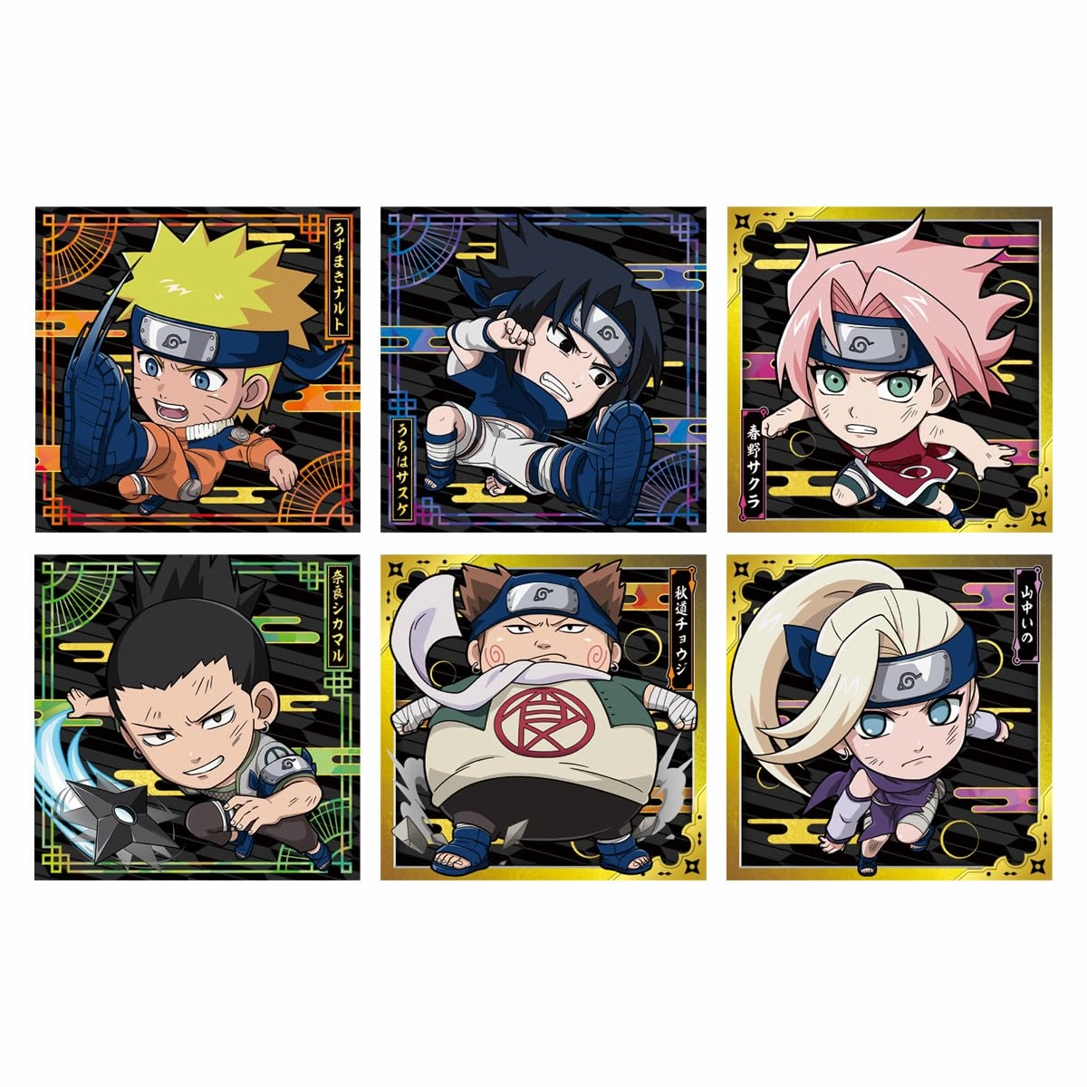 Small Sculpture Nyaformation "NARUTO -Shippuden-" Shinobi World Sticker Wafer Card Vol. 2