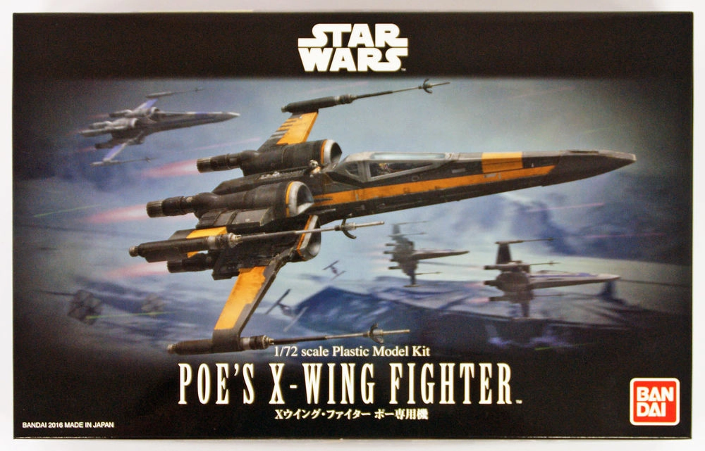 Gamer Setup Star Wars 1/72 Scale Poe's X-Wing Starfighter Model Kit
