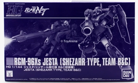 Gundam 1/144 HGUC Gundam Unicorn RGM-96Xs Jesta Shezarr Type, Team B & C Model Kit Exclusive Custom Paint Articulated Replica