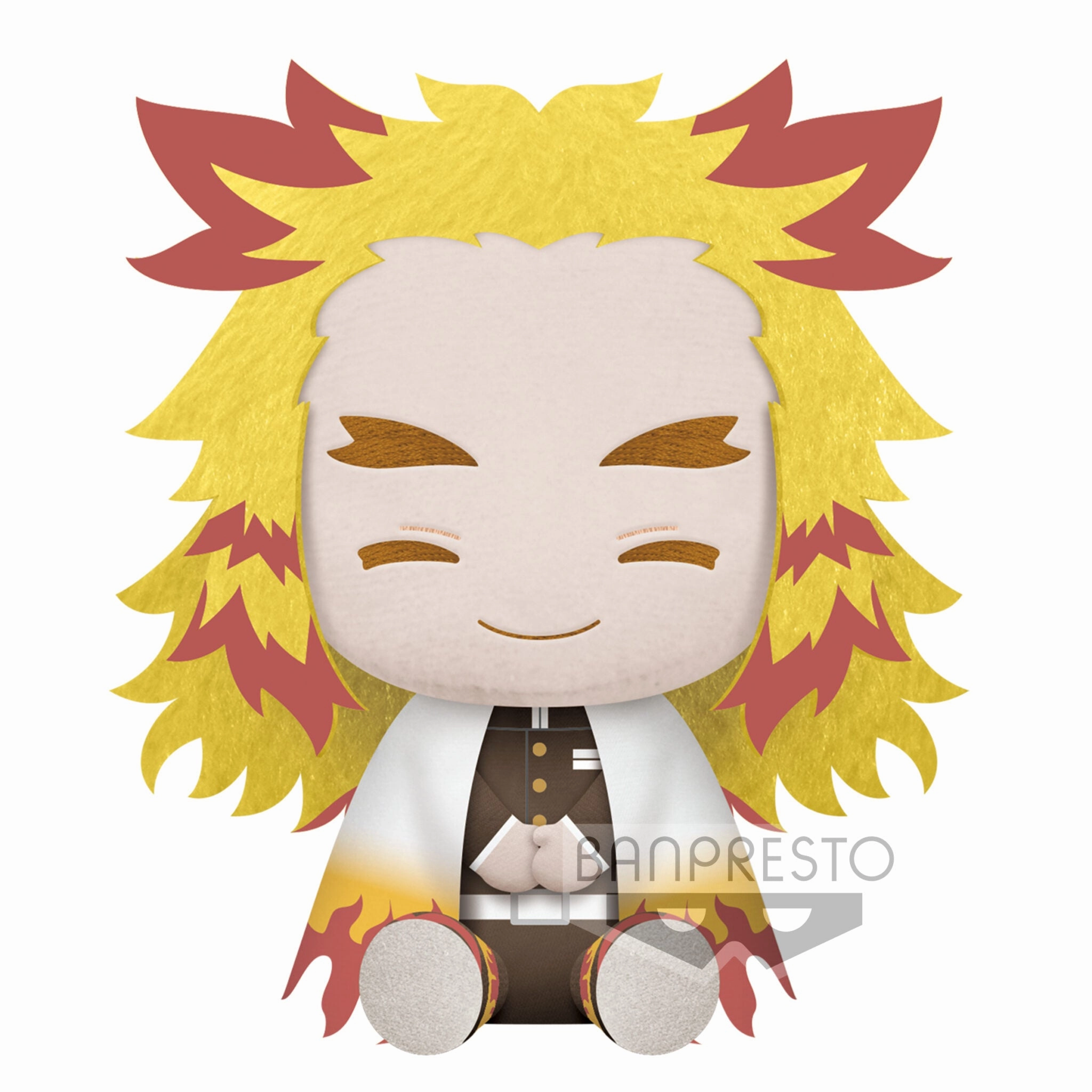 Plushie | Demon Slayer: Kimetsu no Yaiba | Rengoku Kyojuro 7.9" | Banpresto Limited Art Monochrome Design