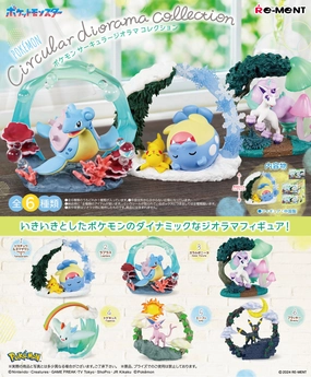 Art Model Re-Ment Pokemon Circular Diorama Collection Trading Figures Box Set of 6