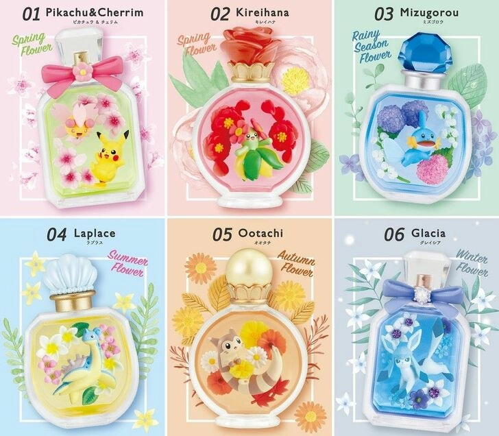 Re-Ment Pokemon Petite Fleur (Vol 4) Seasonal Flowers Trading Figures Box Set of 6 promotional item
