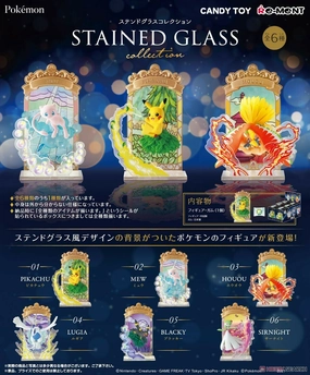 Universal Appeal Action figure Re-Ment Pokemon Stained Glass Collection Assortment Trading Figures Box Set of 6