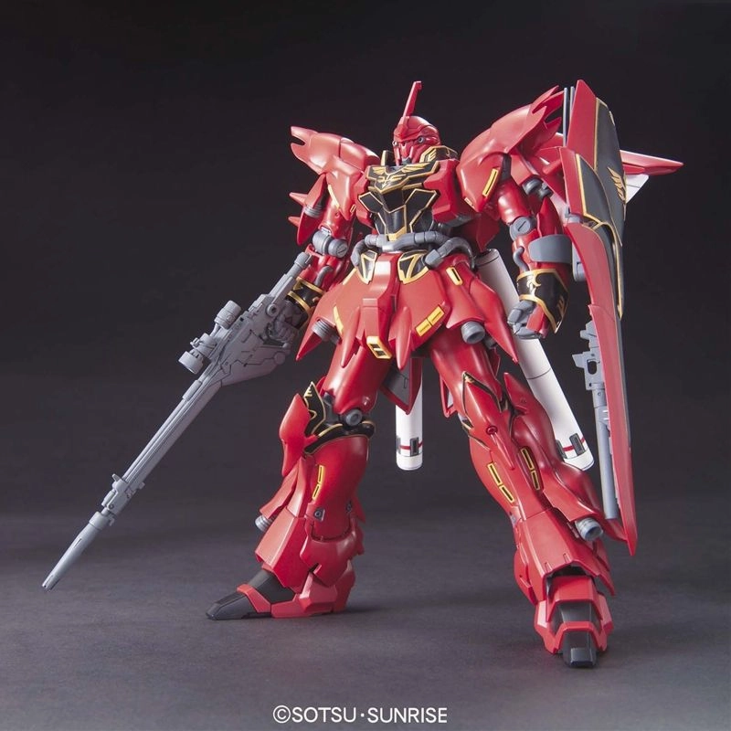 Augmented reality Gundam 1/144 HGUC #116 Gundam Unicorn MSN-06S Sinanju Model Kit