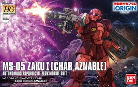 Dedicated Collector Gundam 1/144 HG The Origin #015 Zaku I [Char Aznable] (Battle of Mare Smythii) Model Kit