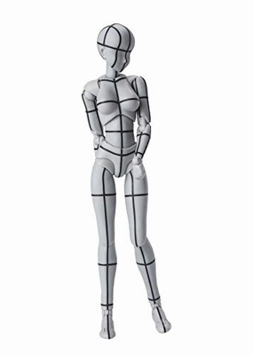 Chibi Item Superhero Article S.H.Figuarts Body-chan -Wire Frame- (Gray Color Ver.)