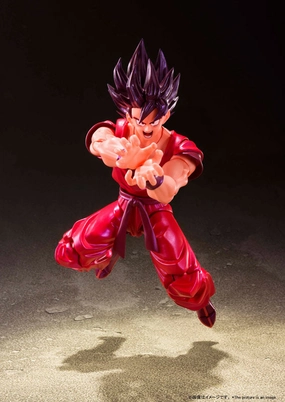 S.H. Figuarts Dragon Ball Z Son Goku Kaio-Ken Ver. Action Figure Display Cabinet Famous Painting