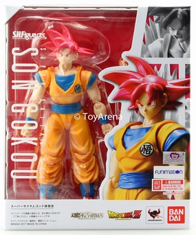 S.H. Figuarts Dragon Ball Z Super Saiyan God (SSG) Son Goku (Gokou) Figure Mathematical Model
