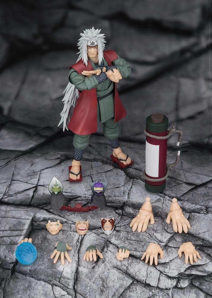 Movie Sculpture Robot Item S.H. Figuarts Naruto: Shippuden Jiraiya -Hidden Leaf Heroic Master Sage- (Sage Mode Set) Action Figure