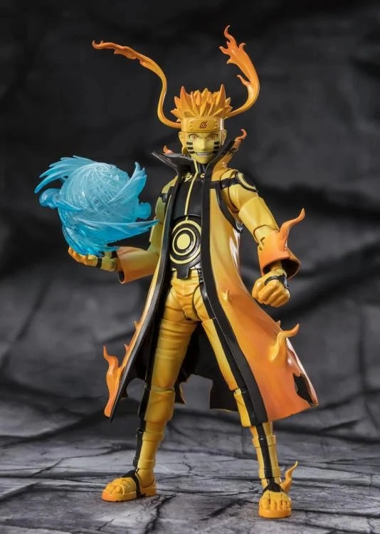 S.H. Figuarts Naruto: Shippuden Naruto Uzumaki (Kurama Link Mode) -Courageous Strength that Binds- Action Figure She Shed