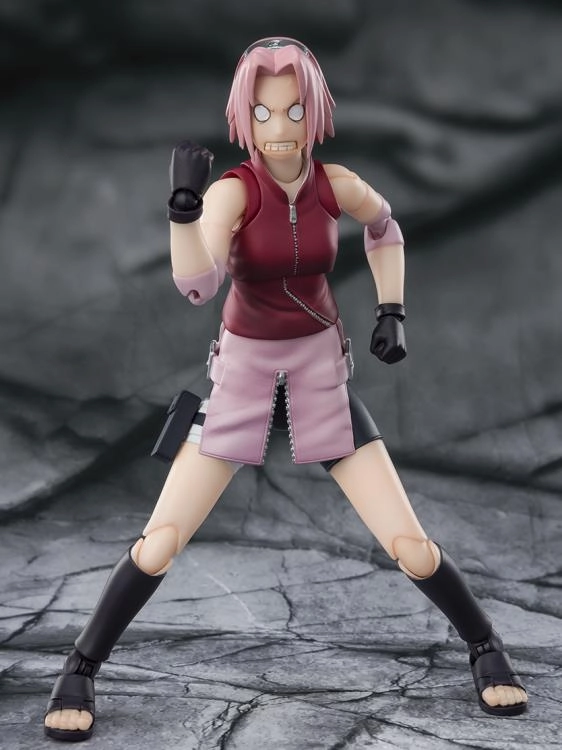 Display Base Official Merchandise S.H. Figuarts Naruto: Shippuden Sakura Haruno -Inheritor of Tsunade's Indominable Will- Action Figure
