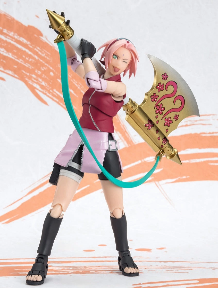 S.H. Figuarts Naruto Shippuden Sakura Haruno (NARUTOP99 Edition) Action Figure Chibi Object