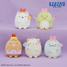 Copper Tone Tiny Vermin Sumikko Gurashi Angel Ebiten Idol Plush Toy Set with Ball Chain
