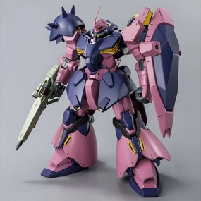 Posable Hero Famous Painting Gundam 1/144 HGUC Hathaway Me02R-F02c Messer Type-F02 (Commander Type) Model Kit Exclusive