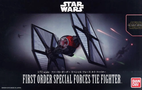 Plastic Statue Star Wars 1/72 Scale First Order Special Forces Tie Fighter Model Kit