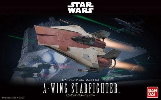 Star Wars 1/72 Scale A-Wing Starfighter Model Kit Miniature Showcase