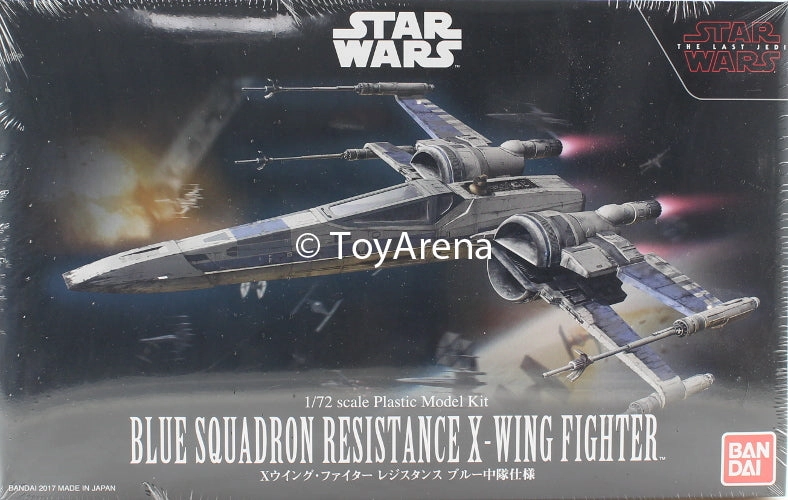 Museum Gift Star Wars 1/72 Scale Blue Squadron Resistance X-Wing Fighter Star Wars Episode VIII The Last Jedi Model Kit