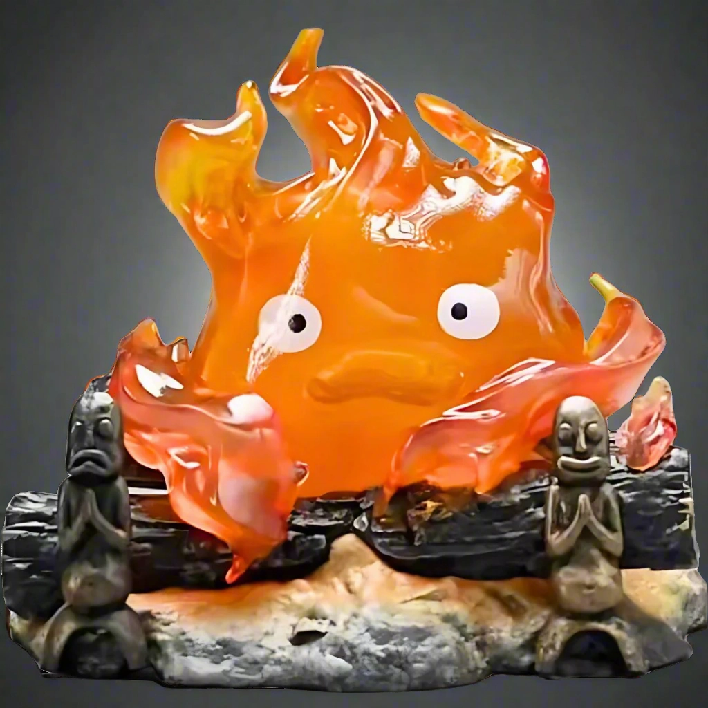 Studio Ghibli Anime Figure Fire Demon Calcifer 12cm (5") PVC Statue Toy Collection Superhero Creation