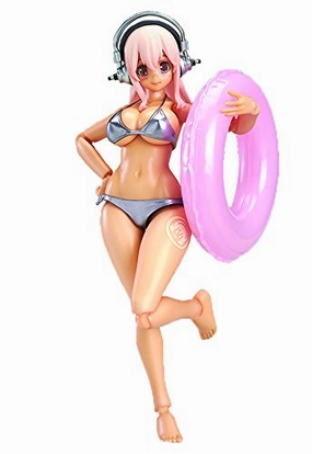 Super Sonico Figma sunburn ver. Max Factory CAD Design Collectible Figure