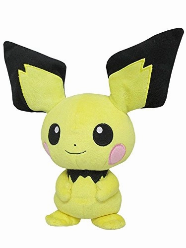 "Pokemon" Plush All Star Collection PP25 Pichu (S Size) Collectible Drop Display