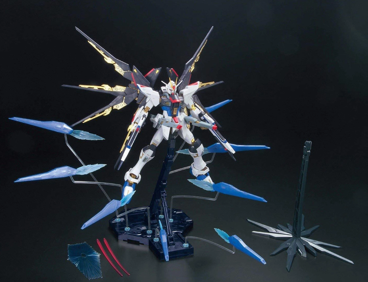 Exhibition Ready Limited Replica Gundam 1/100 MG Seed Destiny ZGMF-X20A Strike Freedom Gundam Full Burst Mode Model Kit