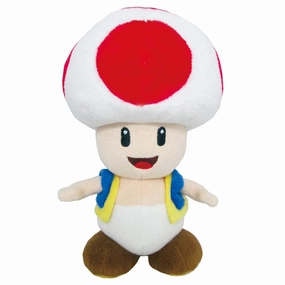 Supporting Character Plushie | Super Mario All Star | Toad 7.5" | Little Buddy