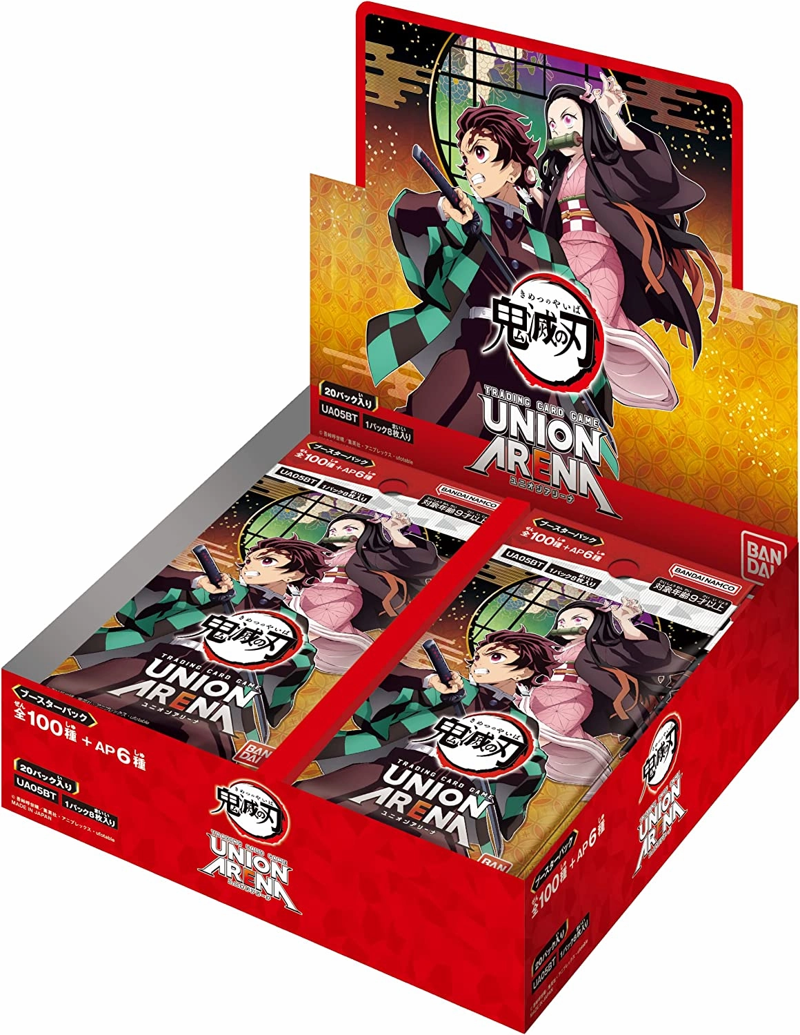 UNION ARENA "Demon Slayer: Kimetsu no Yaiba" Booster Pack UA05BT (1 box: 20 packs) Exclusive Drop Series Collectible Find Display