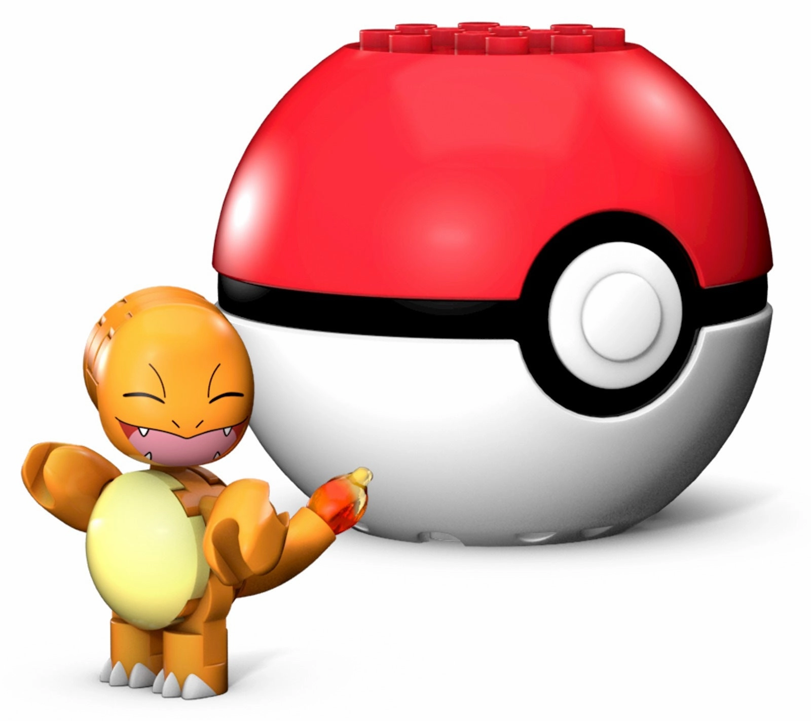 Handicraft Item Action Toy Mega Construx Pokemon Buildable Charmander Figure & Poke Ball