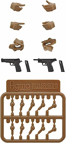 LittleArmory-OP06 figma Tactical Gloves 2 Handgun Set (Tan) Train Model