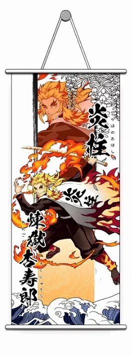 Wall Scroll | Demon Slayer: Kimetsu no Yaiba | Shinjuro Rengoku B Movie Merchandise