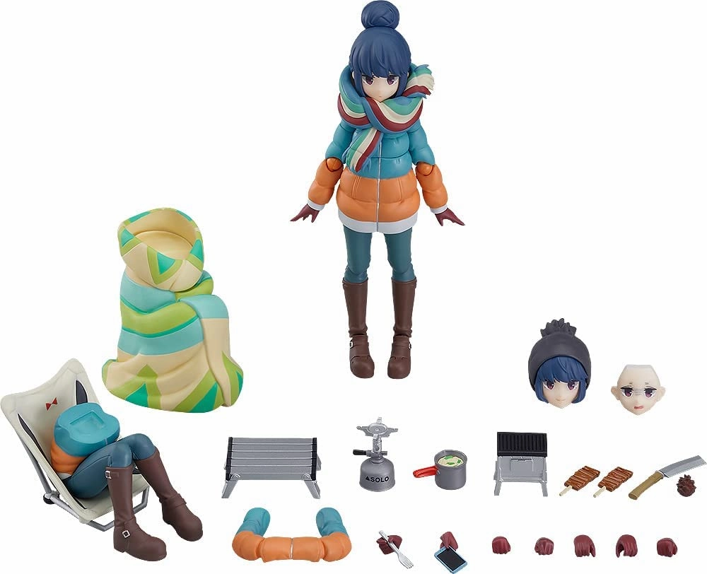 Felt Toy Robot Statue "Yurucamp" figma#551-DX Shima Rin DX Edition